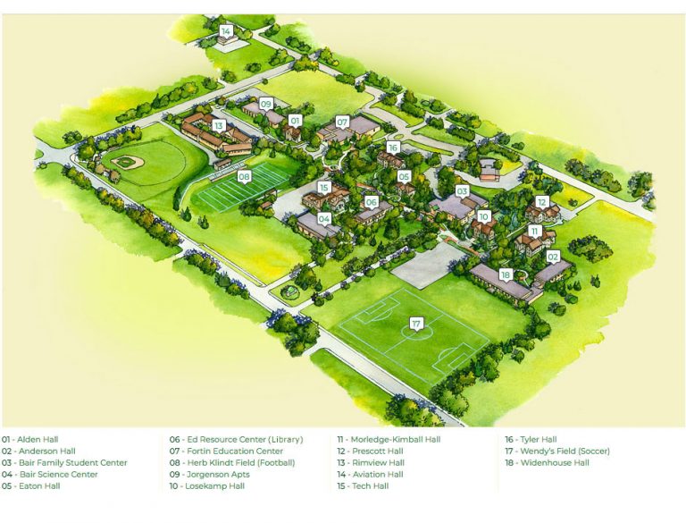 Rocky Mountain College Map - RMC